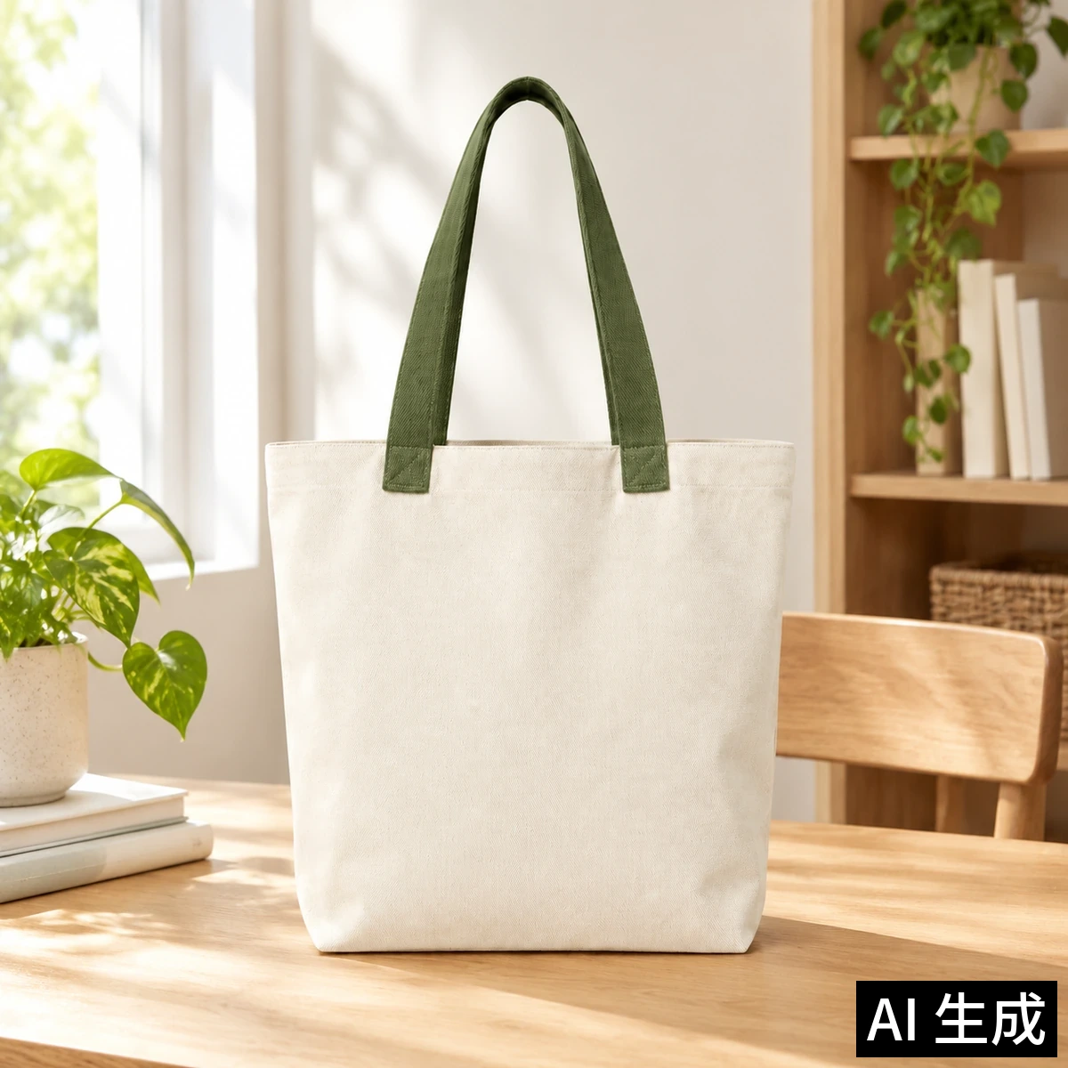 帆布托特包:生成的自然场景