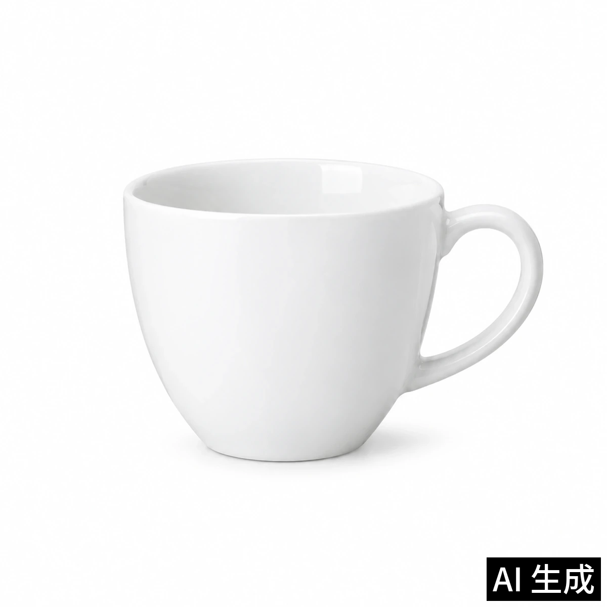 白瓷咖啡杯：白底主图