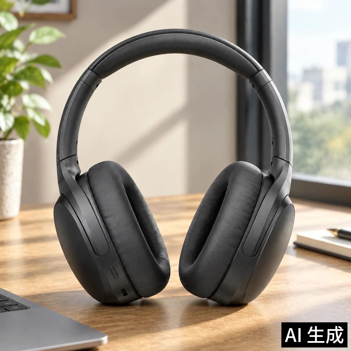 无线头戴耳机:生成的自然场景